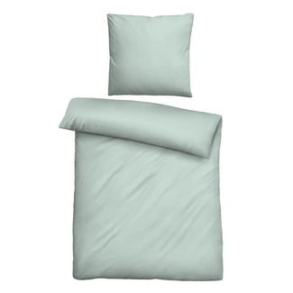 biberna Tencel Bettwäsche UNI salbei, 1x 135x200 cm + 1x 80x80 cm